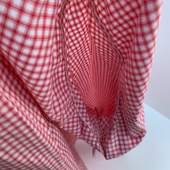 Secret Wash Shirting J. Crew Classic Red/White Button Long Sleeve Men’s Shirt - Picture 7 of 13